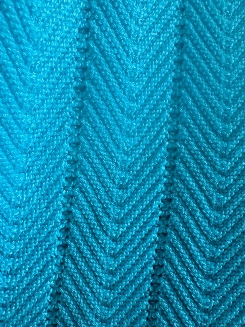 Talbots Azure Blue Tipped Johnny Collar Polo Sweater Size Petite P